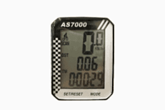 ASSIZE - Kablolu Kilometre Saati - S-7000-11F - 11 Fonksiyonlu Siyah